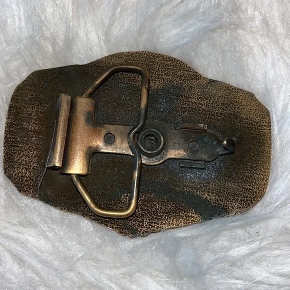 Iowa state fair belt buckle vintage 1984 Western cowboy cowgirl rodeo ranch - Picture 4 of 6